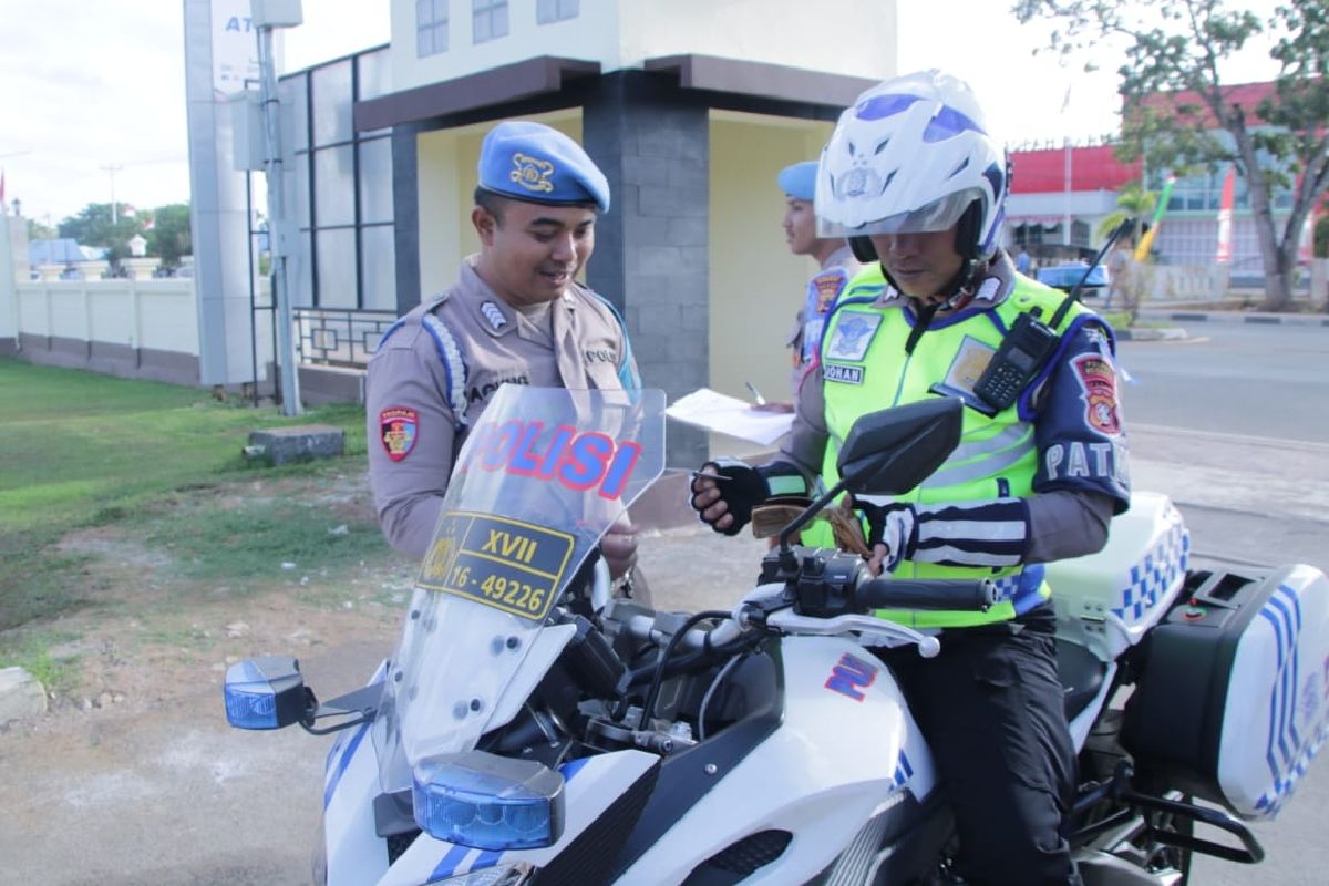 29 Personel Polres Merauke terjaring razia pelanggaran lalu lintas