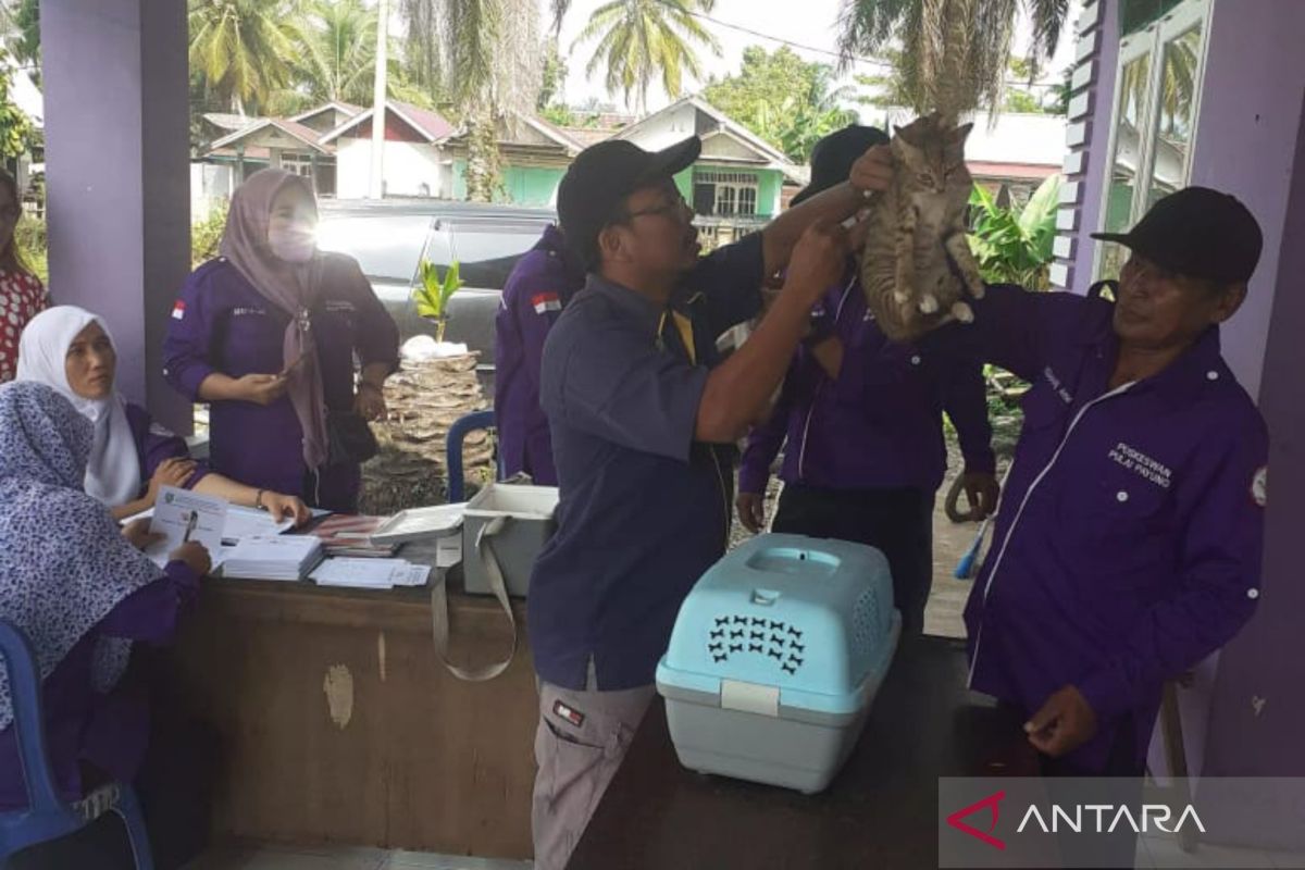 Dinas Pertanian Mukomuko vaksinasi hewan penular rabies