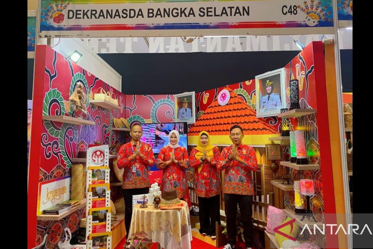 Dekranasda Bangka Selatan ikuti pameran Kriyanusa di JCC Senayan