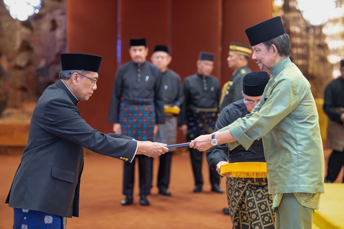 Dubes Ubaedillah serahkan surat kepercayaan kepada Sultan Brunei