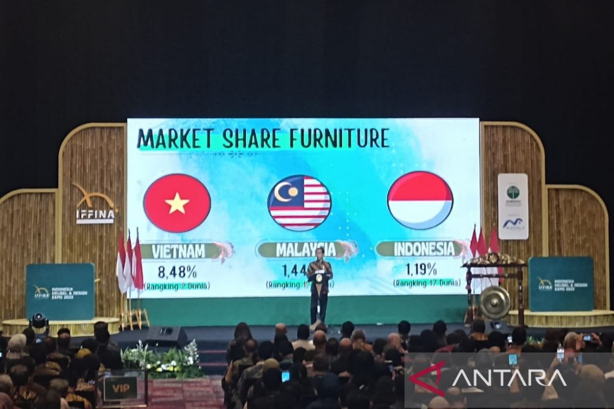 Presiden Jokowi meminta industri mebel domestik cari mitra agar unggul di global