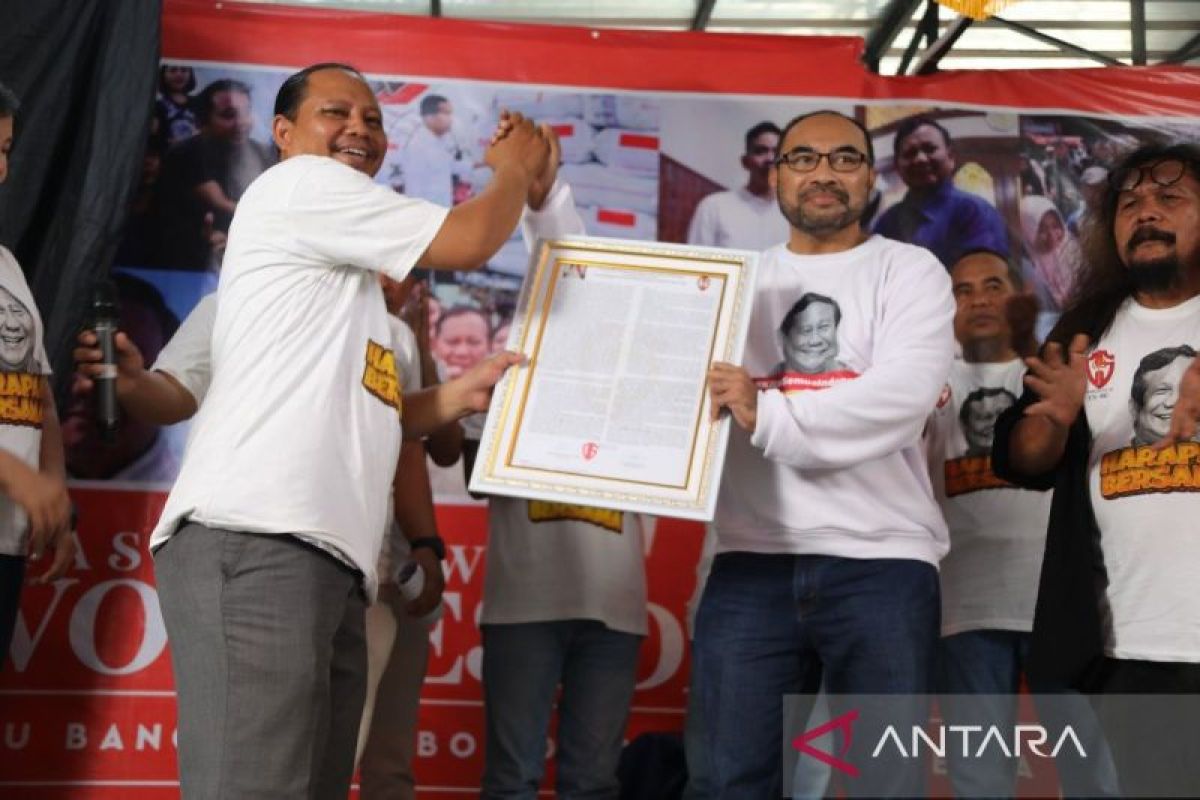 Relawan Cakra Satya 08 deklarasikan dukung Prabowo di Pilpres 2024