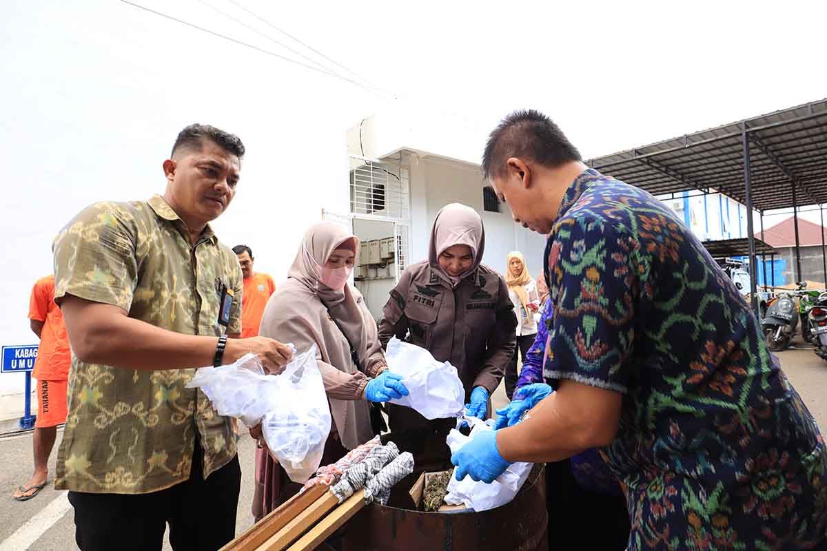 BNN Aceh musnahkan barang bukti narkoba dari sembilan tersangka