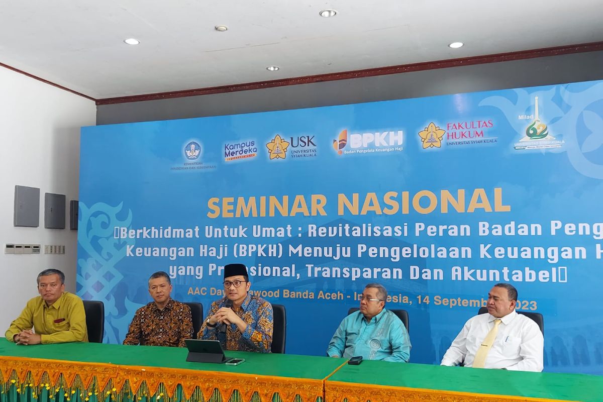 BPKH gandeng Universitas Syiah Kuala gelar seminar pengelollan keuangan haji