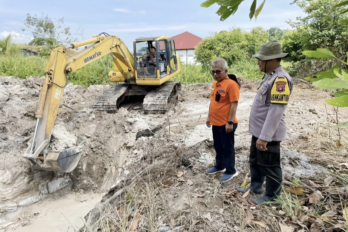 Mudahkan tangani karhutla, embung dibuat di Kotawaringin Timur