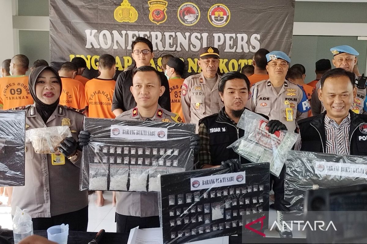 Polres Bogor tangkap 23 pengedar narkoba dalam kurun waktu dua pekan