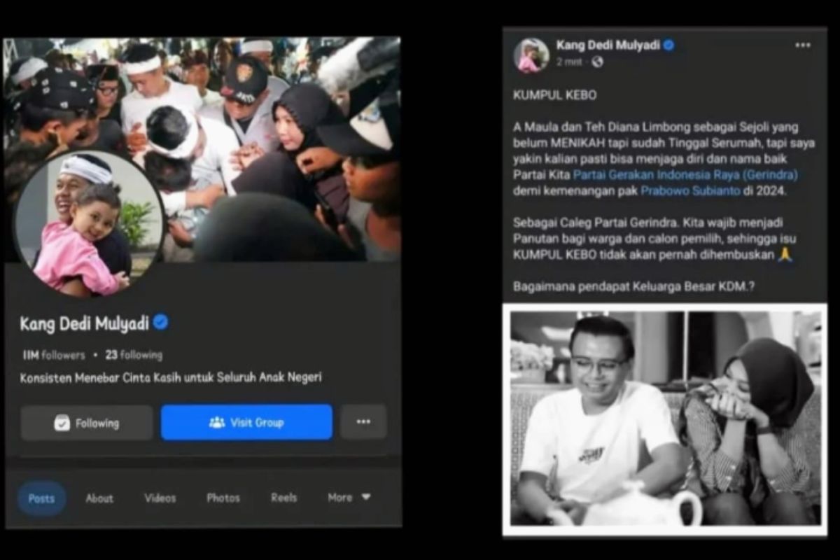 Akun Facebook Kang Dedi Mulyadi sedang dalam penguasaan orang lain