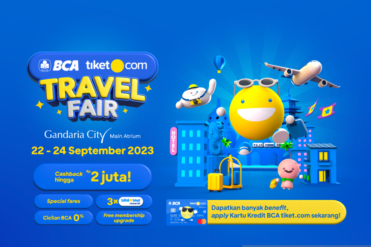 tiket.com dan BCA gelar Travel Fair 2023 tawarkan tiket murah