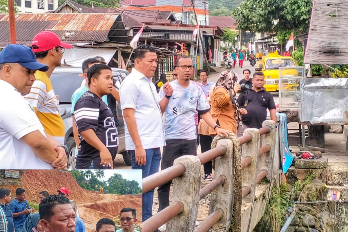 Ketua DPRD Sibolga bersama wakil wali kota tinjau lokasi longsor dan banjir