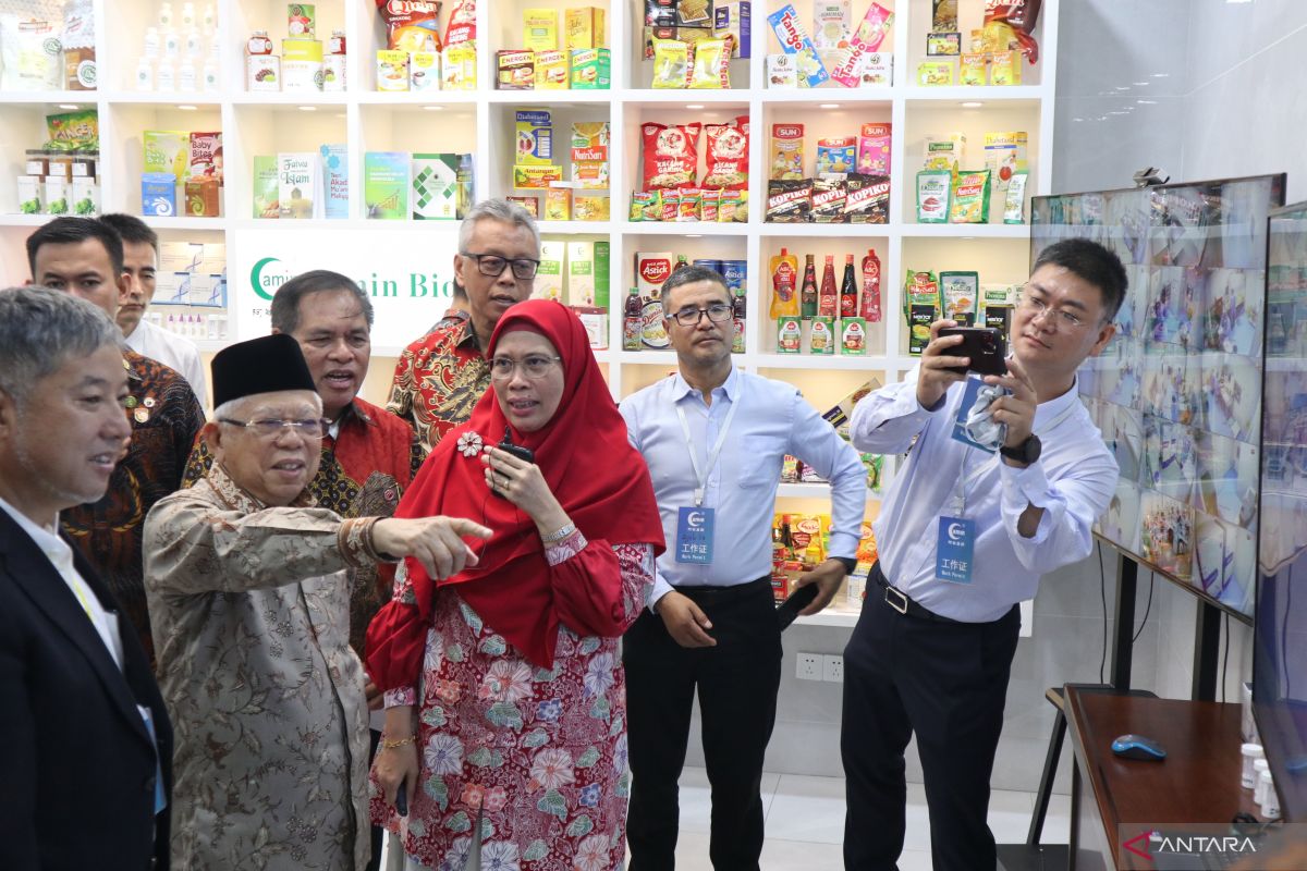 Wapres Ma'ruf harap bahan baku produk halal tersedia di Indonesia