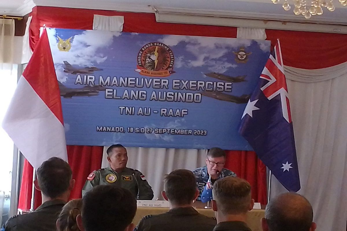 TNI AU dan RAAF gelar latihan sandi Elang Ausindo 2023 di Manado