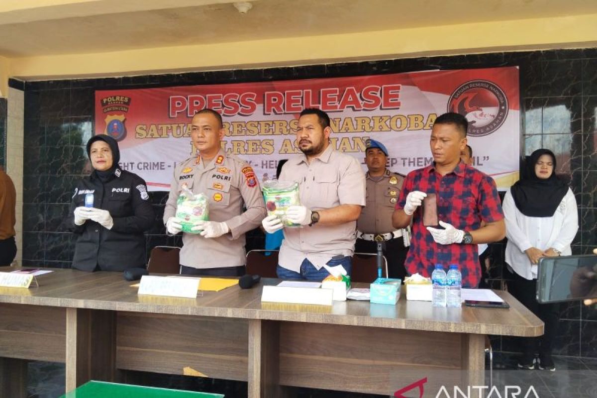 Polres Asahan tangkap residivis bawa 2 Kg sabu dari Aceh