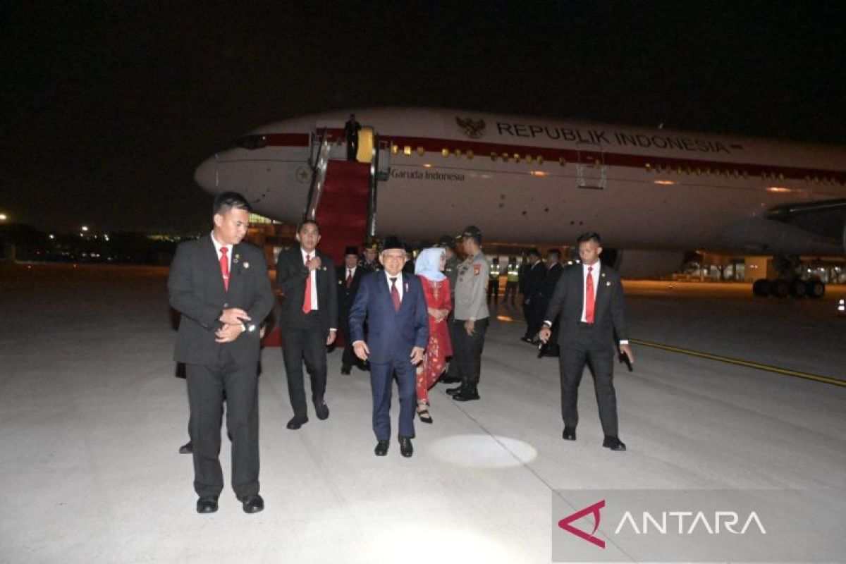 Vice President returns to Indonesia after China visit