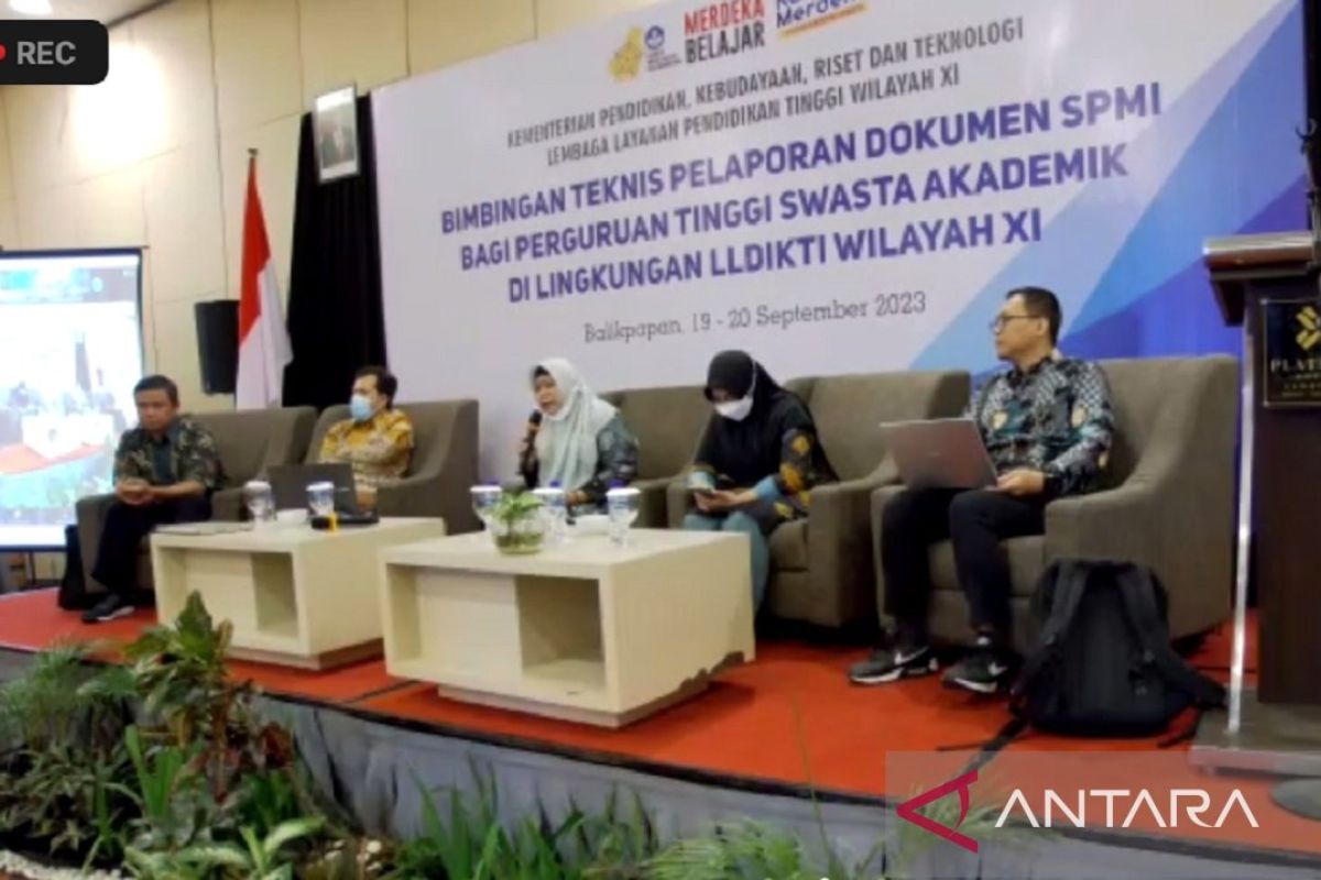 LLDIKTI XI terus berupaya tingkatkan pelaporan dokumentasi SPMI PTS Kalimantan