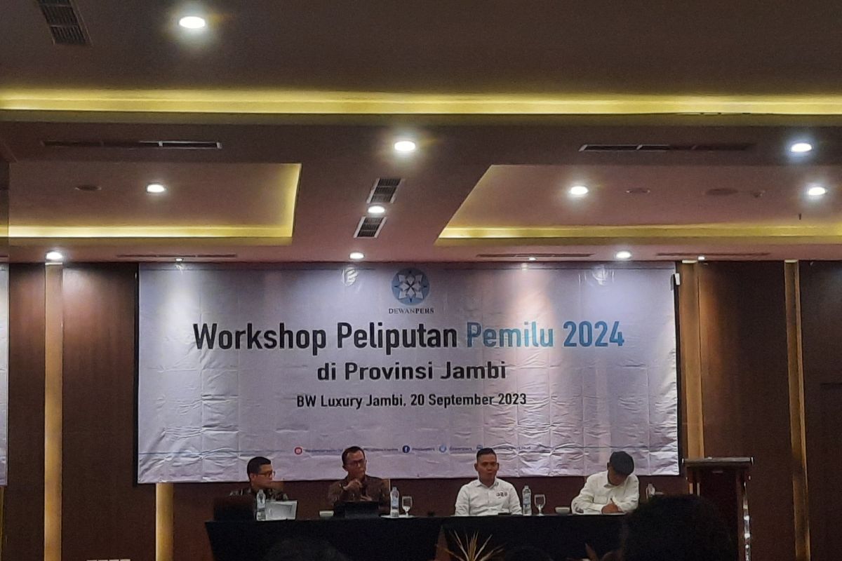 Sejumlah media di Jambi ikuti lokakarya peliputan Pemilu 2024