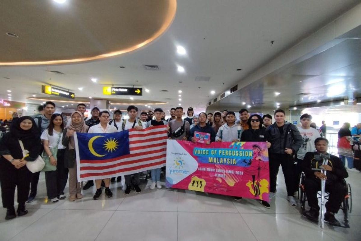 Some international delegates arrive in Jember for Asian Music Games