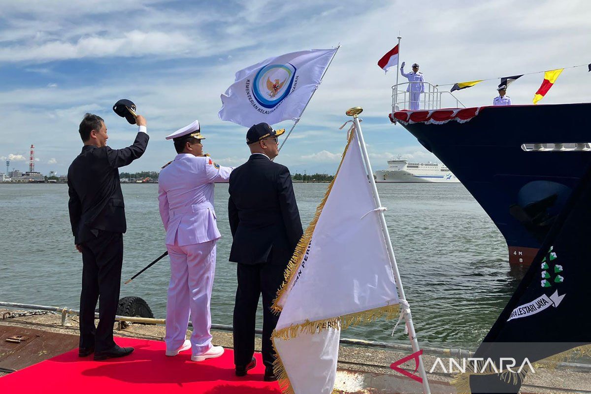 Kapal pengawas KKP hibah dari Jepang bertolak menuju Indonesia