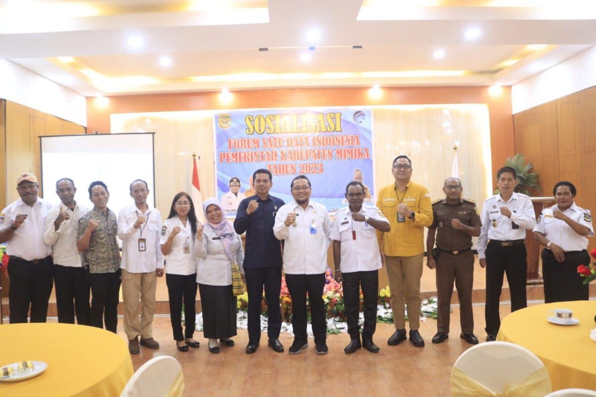 Kominfo Mimika sosialisasi forum satu data Indonesia 2023