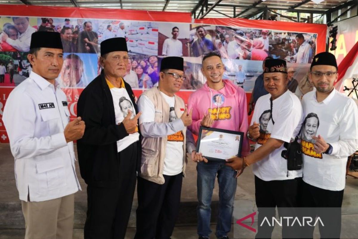 Relawan Satria Nusantara Indonesia Raya deklarasi dukung Prabowo