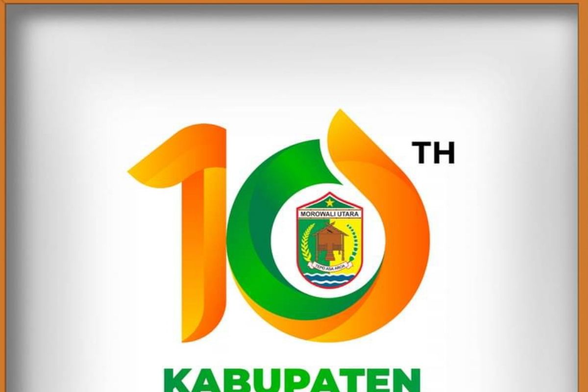 Logo HUT Ke-10 Morut, hasil karya putera Lembo Raya Catra Litria Lingkua