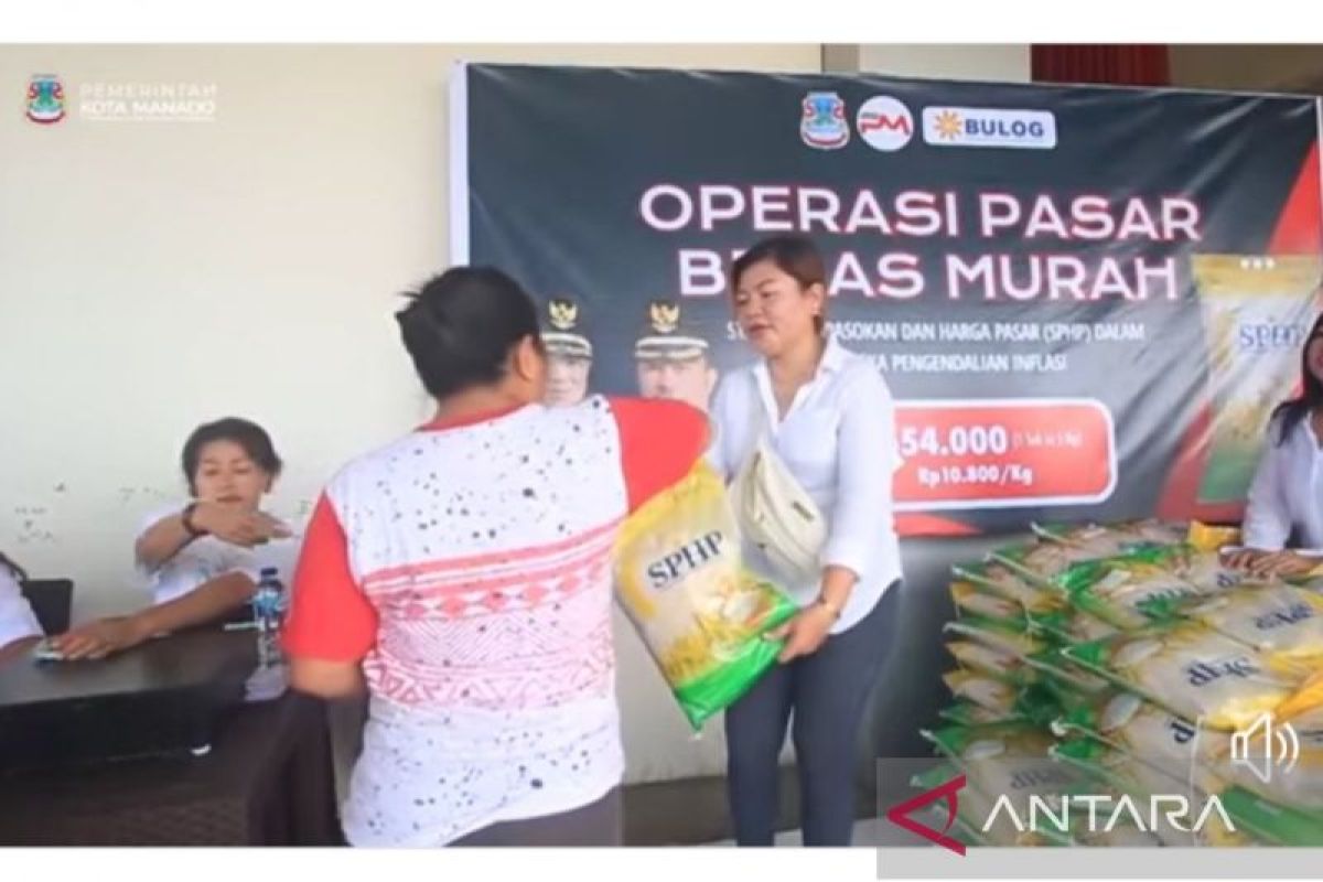 Pemkot dan Bulog lakukan operasi pasar SPHP di Manado