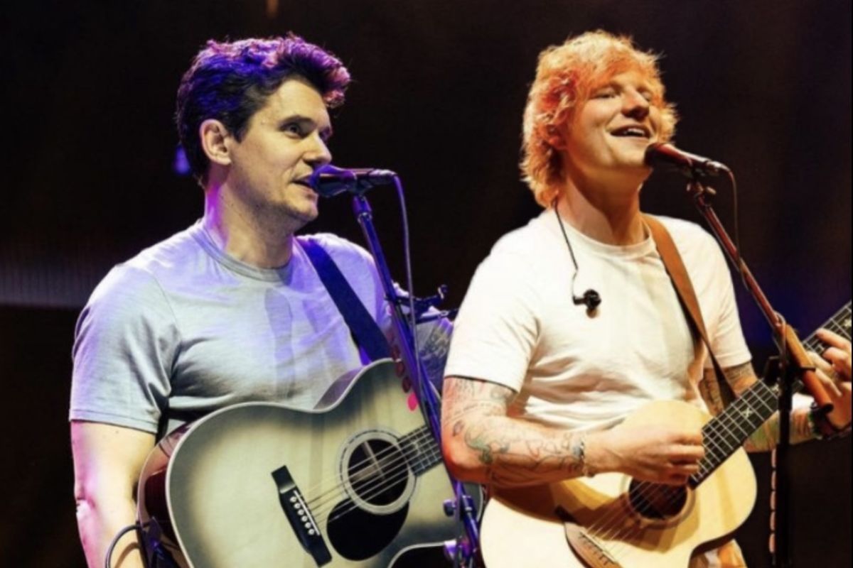 Ed Sheeran tampil duet dengan John Mayer di acara amal untuk balas budi