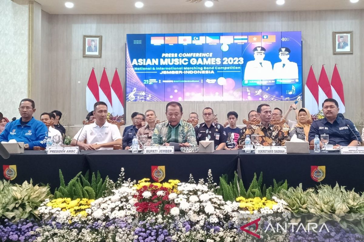 Sembilan negara hadir jadi peserta Asian Music Games di Jember