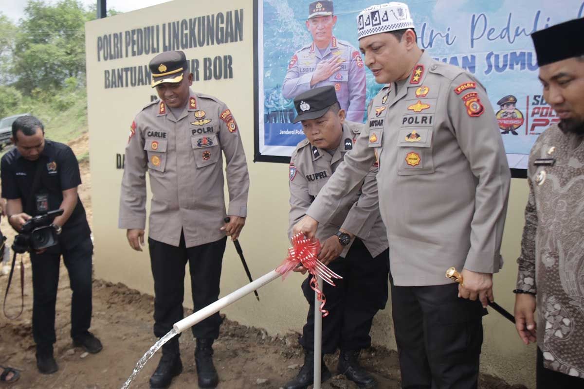 Polda Aceh bantu sumur bor untuk kebutuhan air masyarakat Aceh Besar