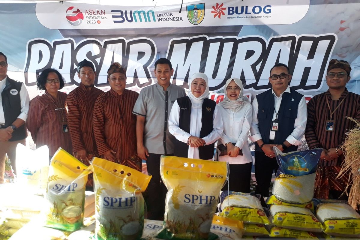 Gubernur Khofifah: Stok beras cukup hingga tahun depan