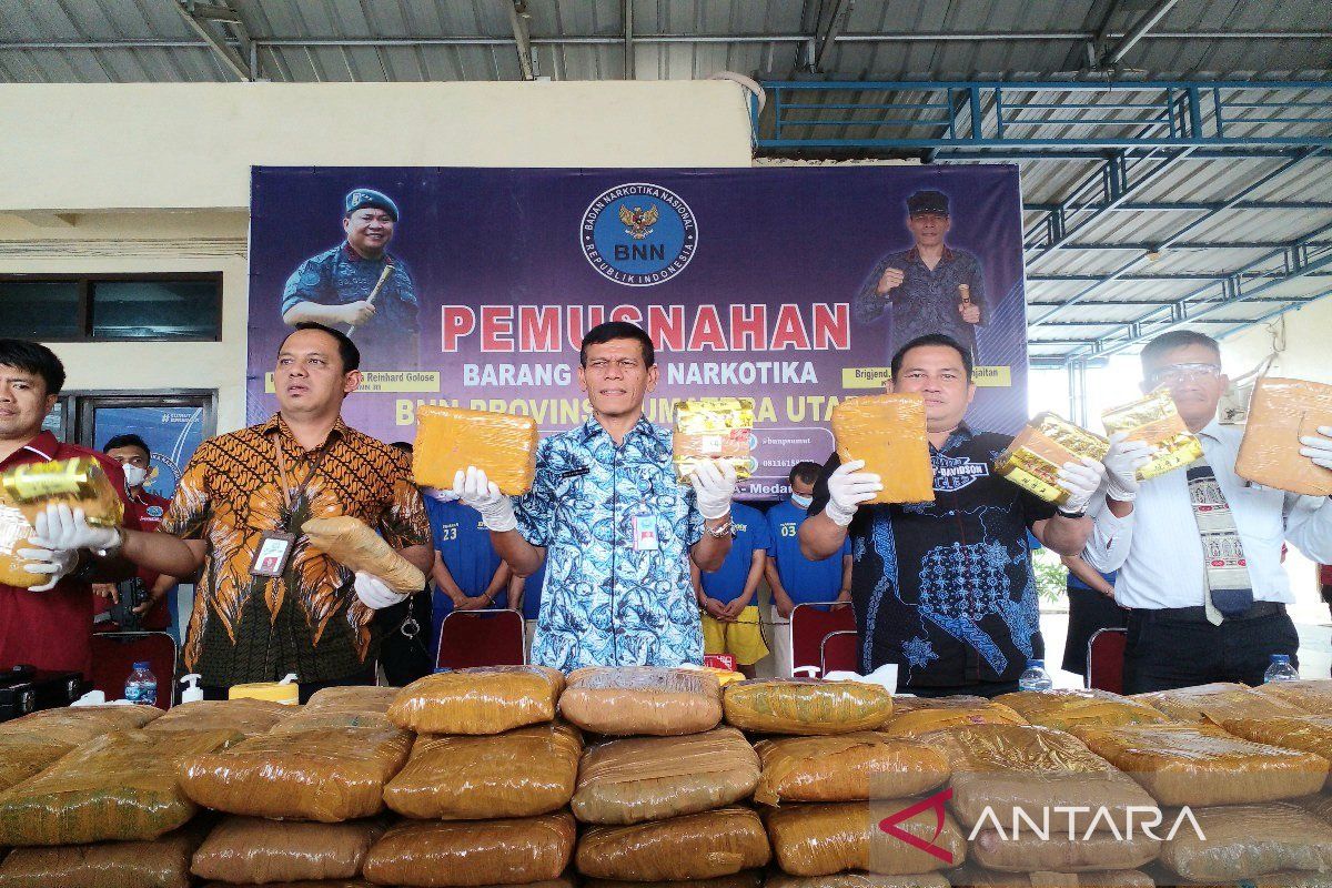 BNNP Sumut  musnahkan 10 kg sabu