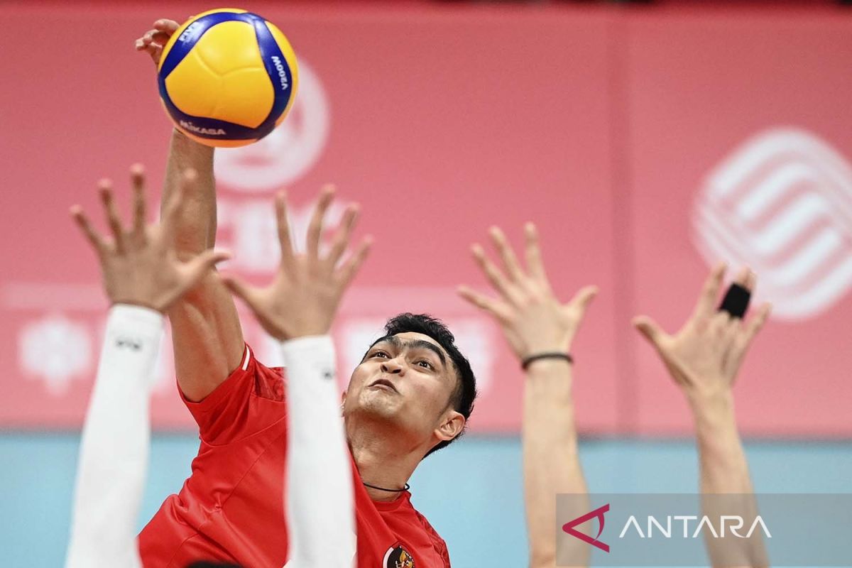 Timnas voli Indonesia kandaskan perlawanan Kazakhstan 3-2