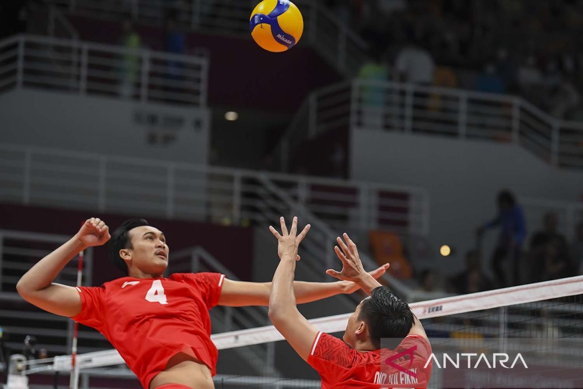 Timnas voli Indonesia menyerah dari Korsel diperebutkan peringkat 7-8