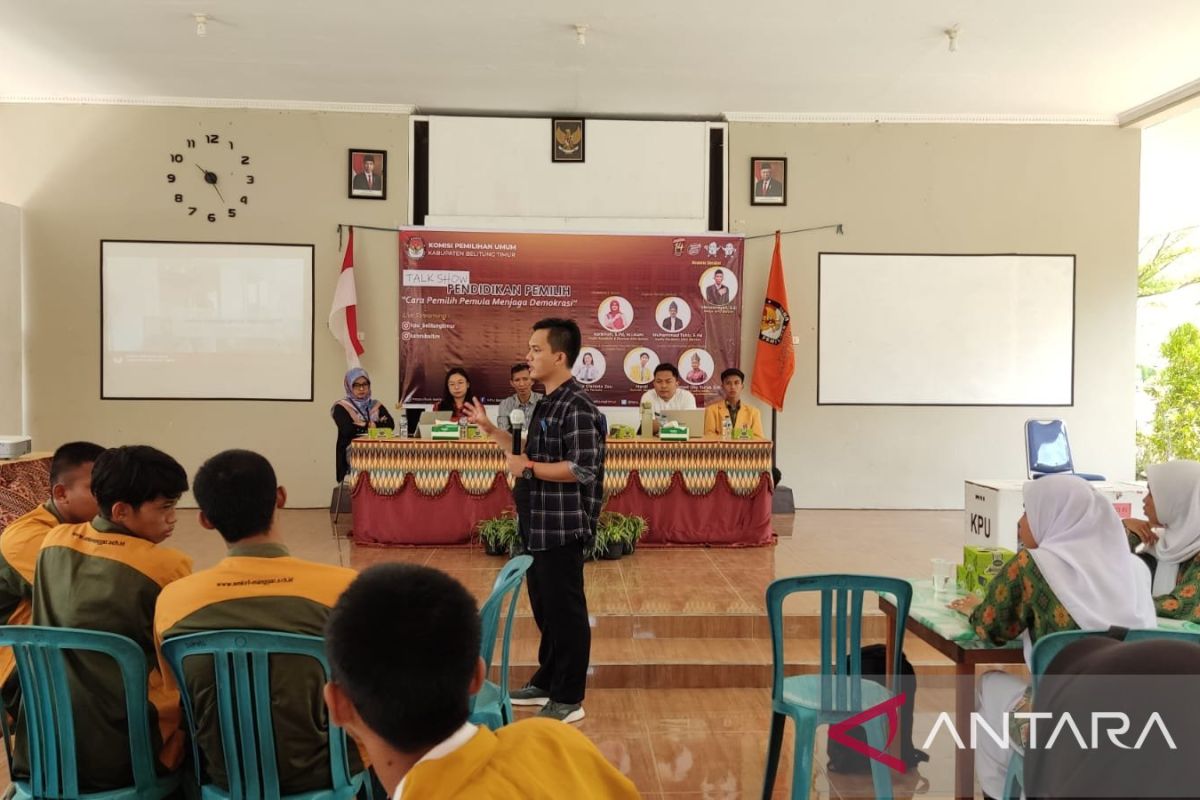 KPU Belitung Timur mengajak pemilih pemula gunakan hak pilih