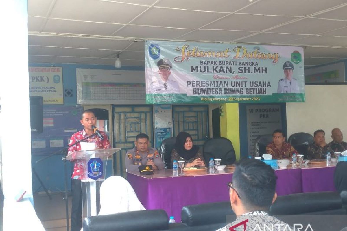 Bupati Bangka inginkan Desa Riding Panjang jadi pusat oleh-oleh