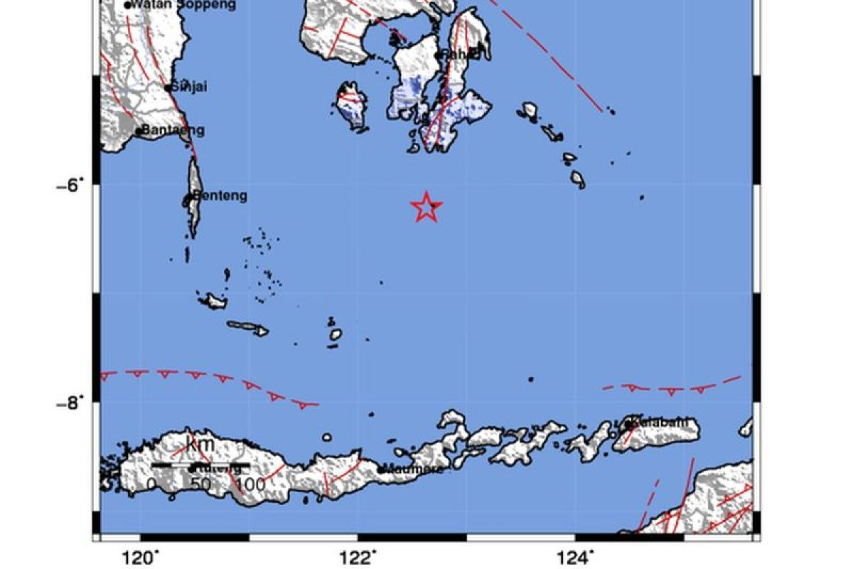 Aktivitas sesar lokal jadi penyebab gempa tektonik 4,6 M di Buton Selatan