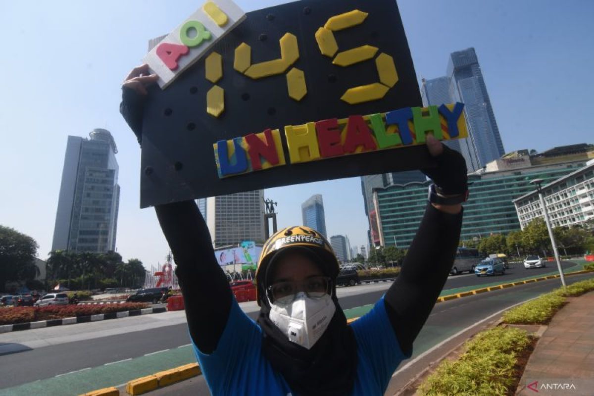 Senin, kualitas udara Jakarta masuk kategori tidak sehat