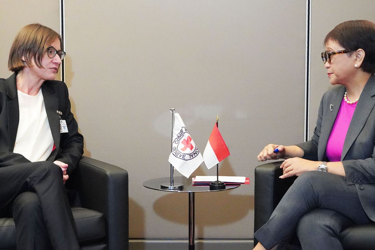 Minister Marsudi discusses Myanmar issue with ICRC president