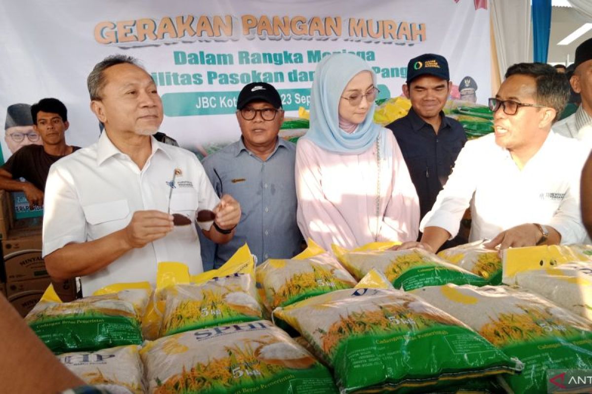 Mendag pastikan pasokan beras di Jambi dengan Gerakan Pangan Murah