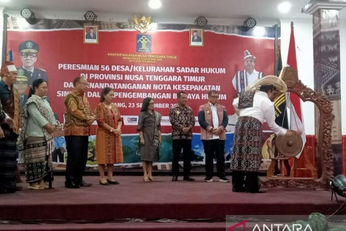 BPHN meresmikan 56 desa/kelurahan sadar hukum di NTT