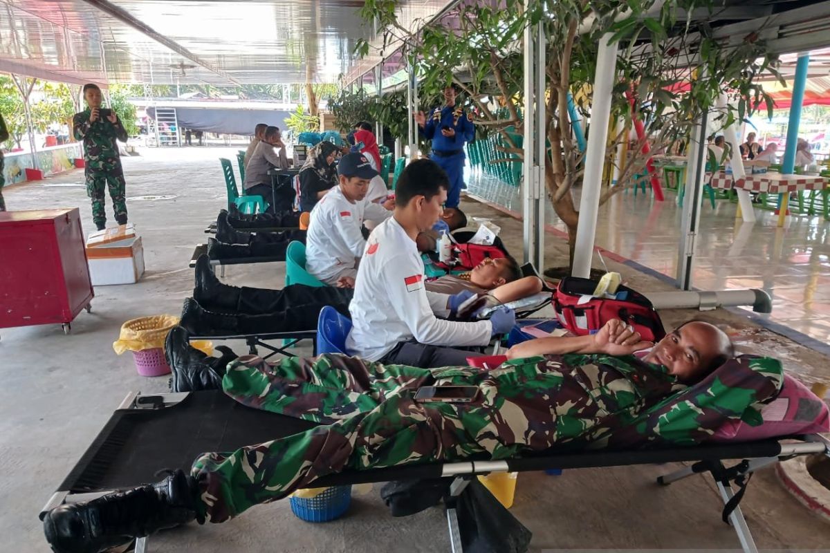 Rangkaian HUT TNI ke-78, Kodim 0305 Pasaman gelar bakti sosial donor darah