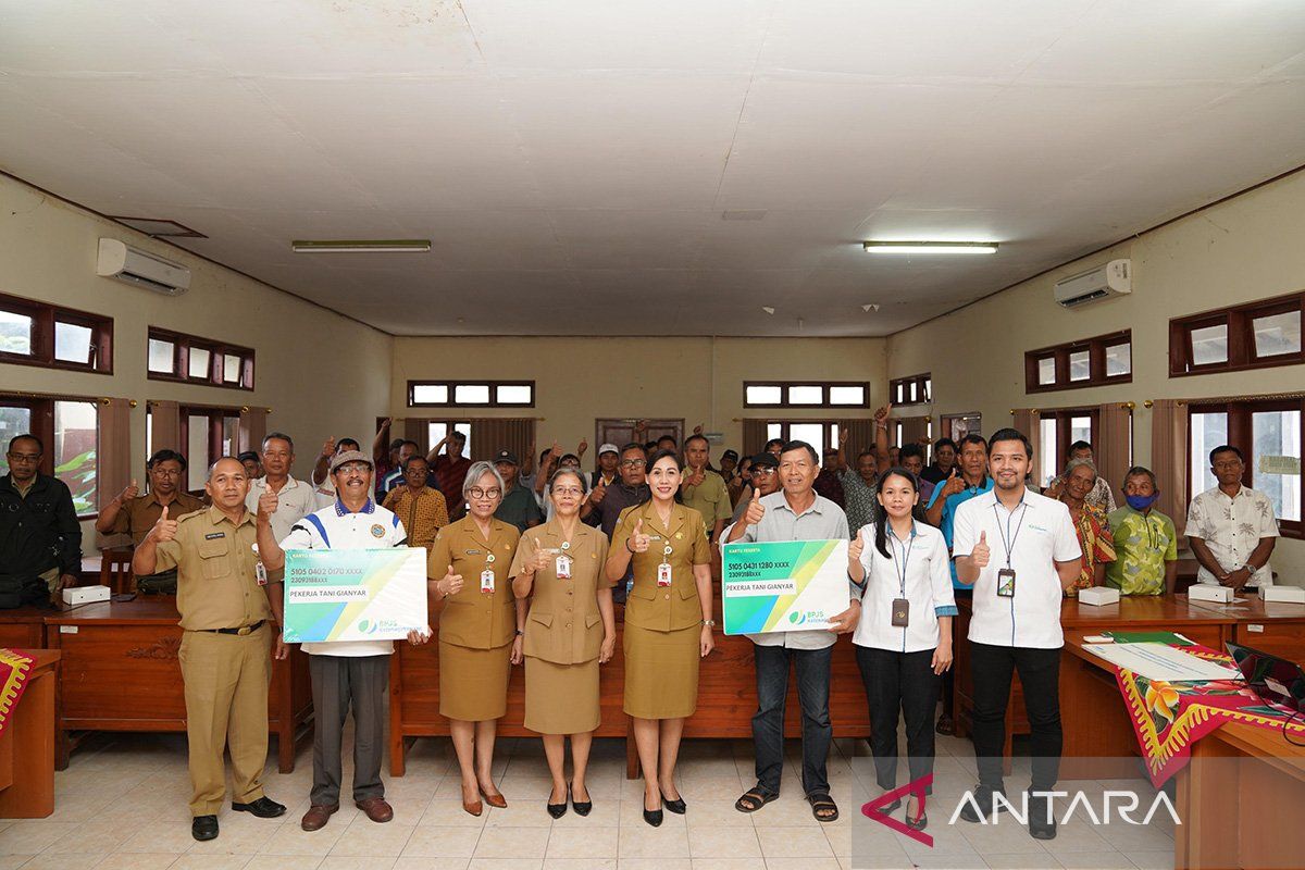 600 petani di Gianyar ikut BPJS ketenagakerjaan