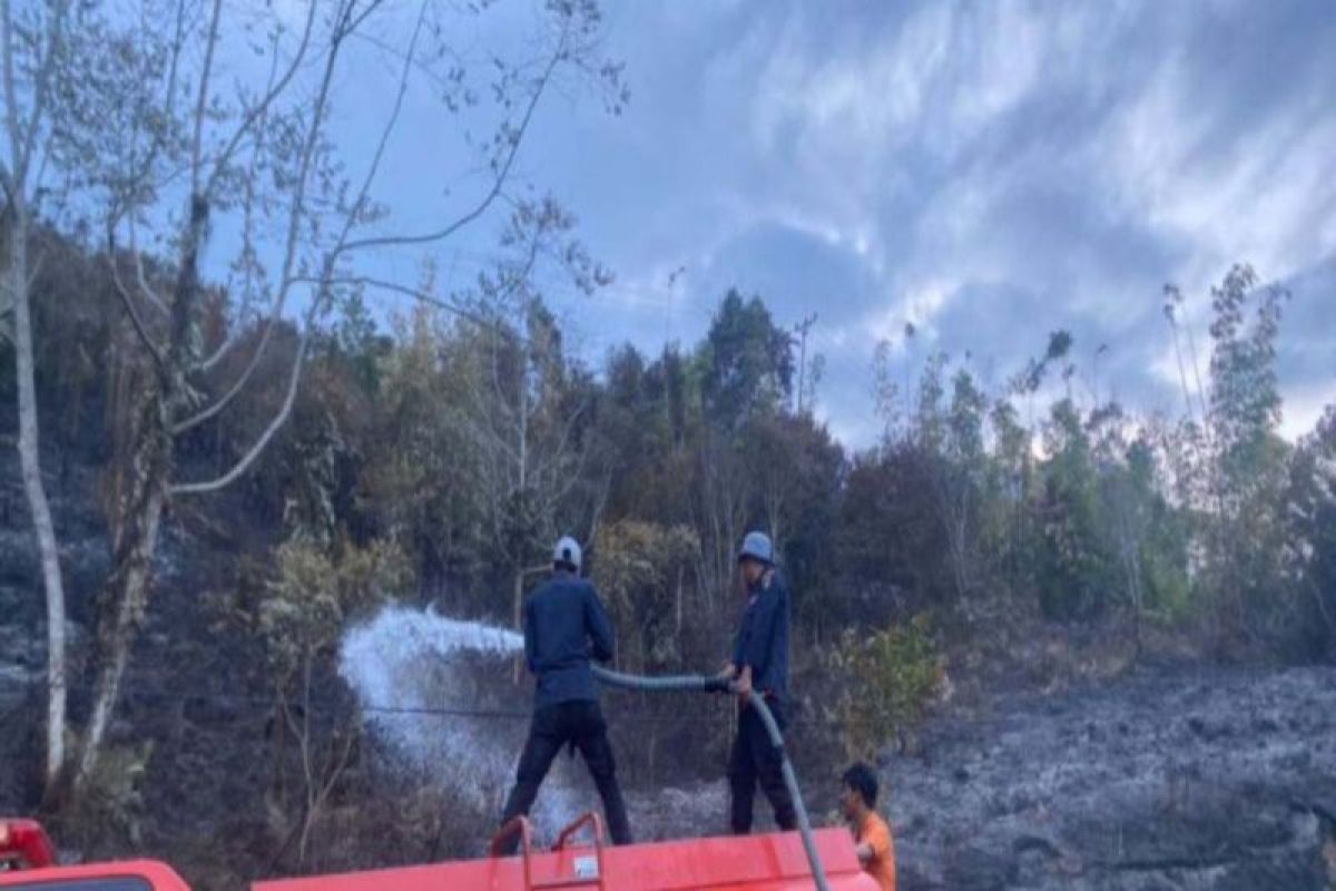 Petugas gabungan terus berusaha padamkan api karhutlah di Poso