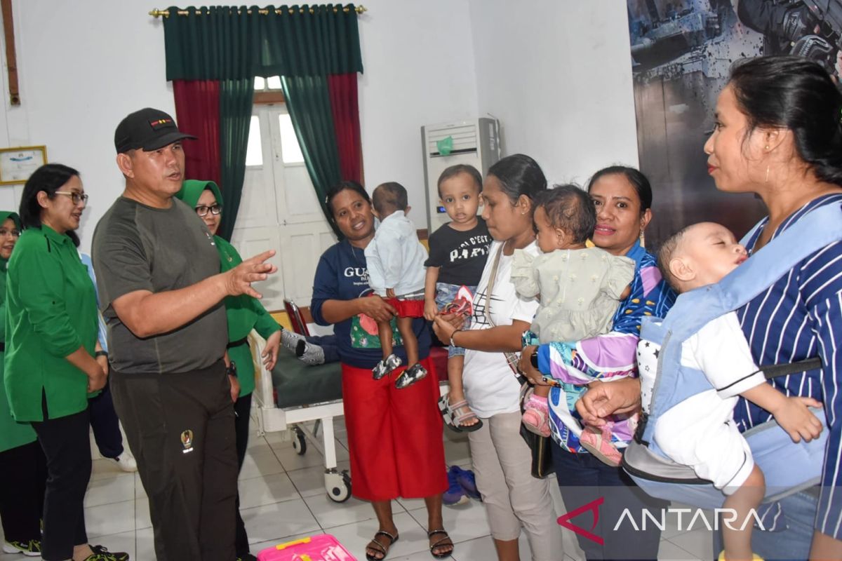 Kodam XVI Pattimura gelar bakti sosial menyongsong HUT ke-78 TNI