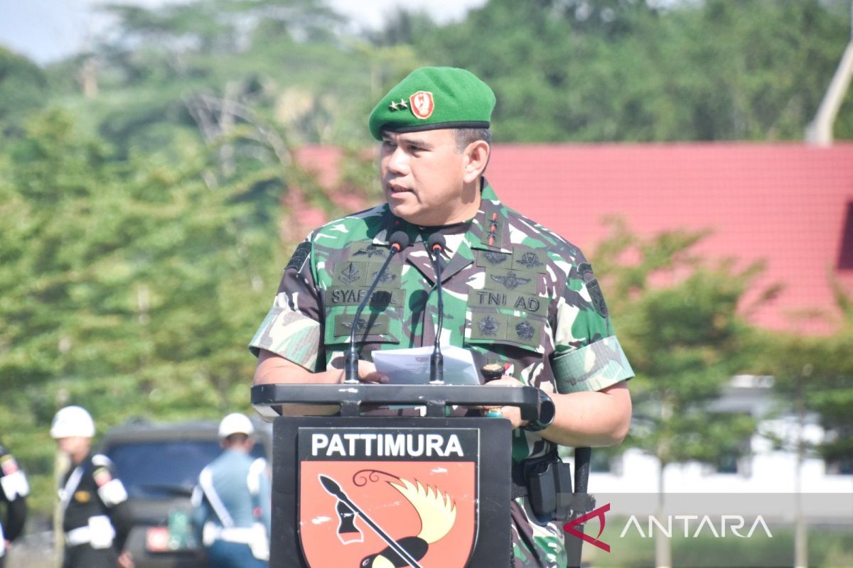 Kodam Pattimura amankan 133 senjata api dan ratusan amunisi dalam setahun terakhir