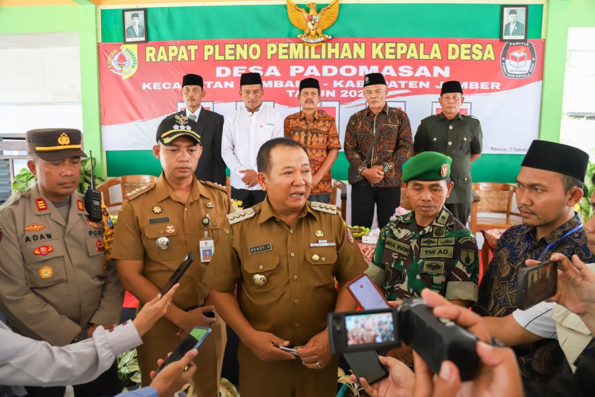 Pelaksanaan pilkades serentak di Jember berlangsung kondusif