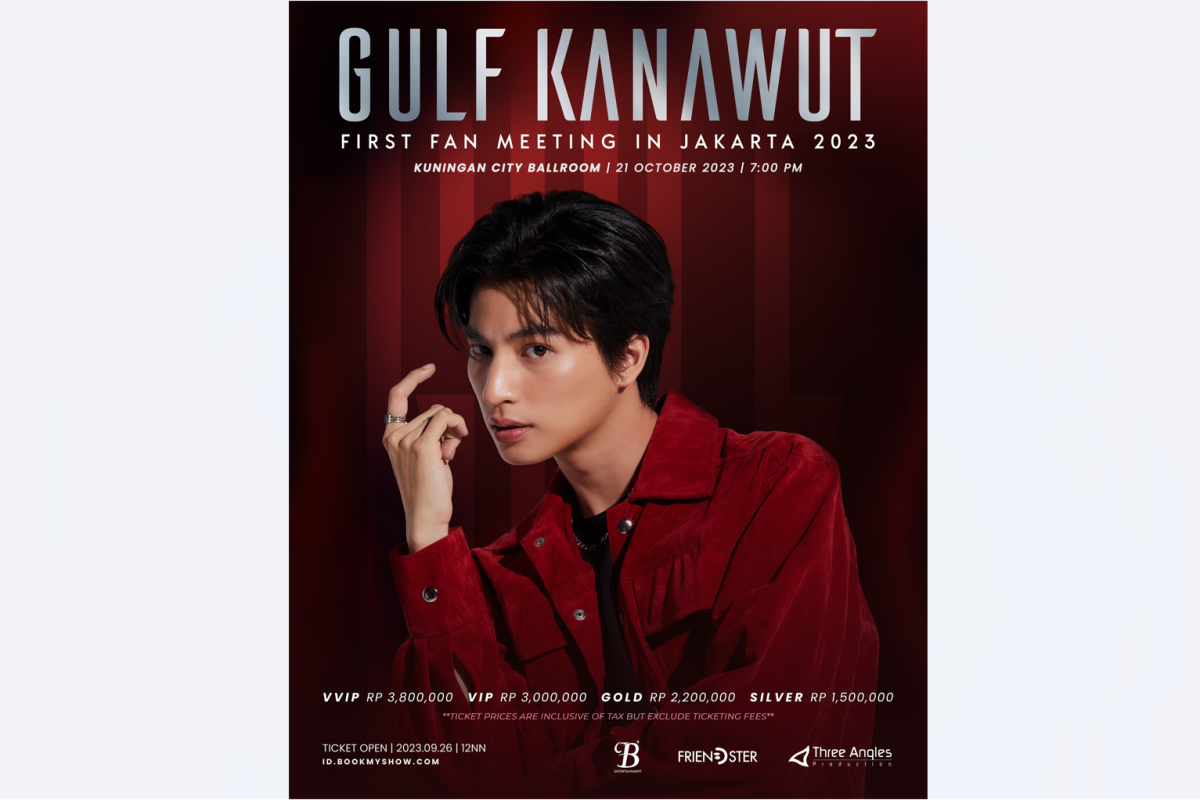 Aktor Gulf Kanawut bakal ke Jakarta