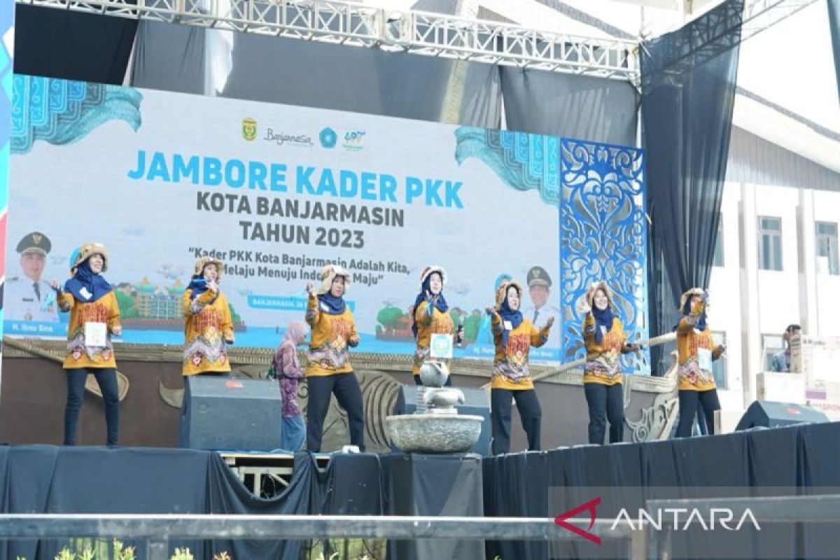 Kemeriahan Jambore Kader PKK Kota Banjarmasin Tahun 2023 resmi ditutup