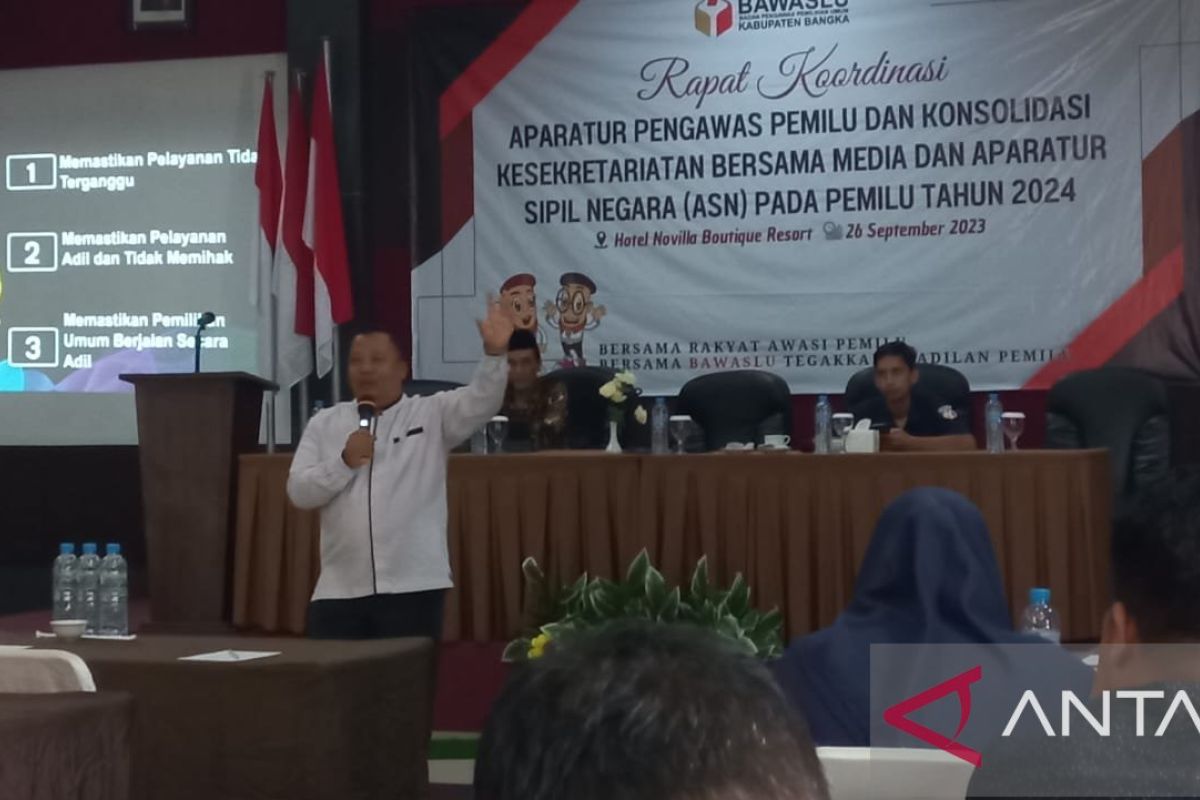 Bawaslu Bangka perkuat koordinasi tingkatkan pengawasan ASN