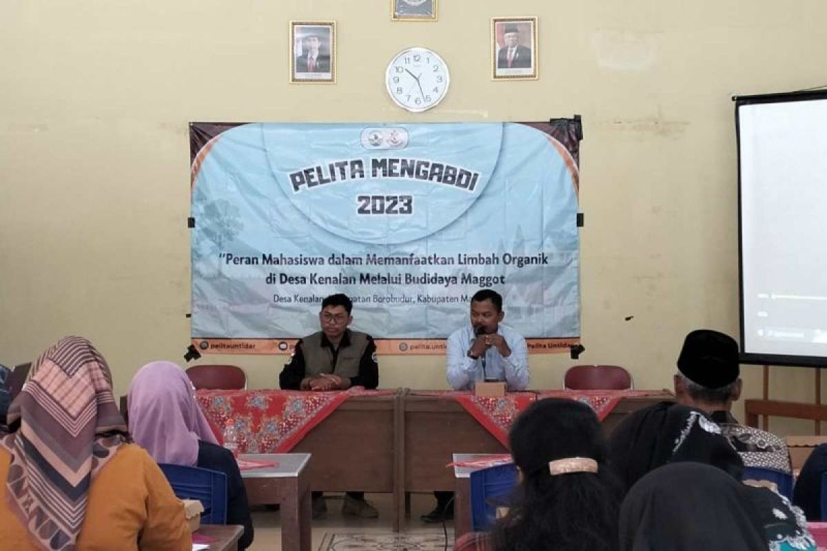 Untidar kenalkan budi daya maggot di Desa Kenalan Borobudur