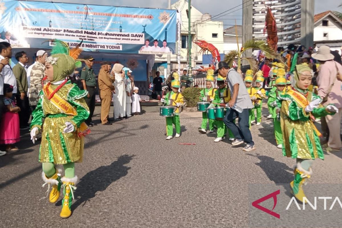 87 Kafilah ikuti Pawai Akbar Maulid Nabi Muhammad SAW di Bangka Selatan